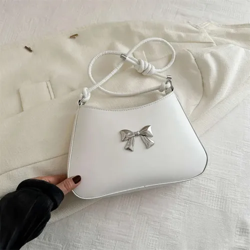 PU Leather Fashion Bow Shoulder Bag 